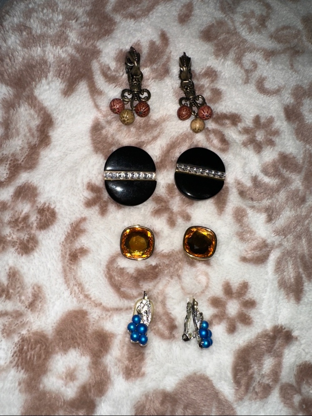 Vintage Clip On Mixed Women's Fashion Earrings